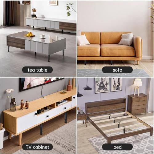 8PCS Adjustable Bed Frame Support Legs(8.3-14.5),Center Slats Support Leg