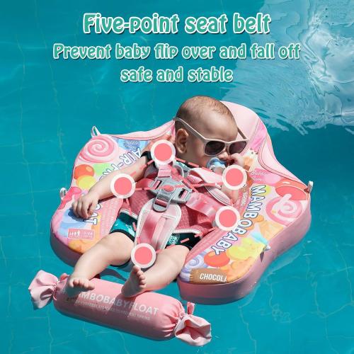 Mambobaby Float with Canopy Non Inflatable Baby Float for 3-24 Months