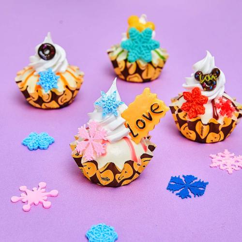Patelai 6 Pcs 3D Snowflake Silicone Mold Christmas Snowflake Fondant Mold