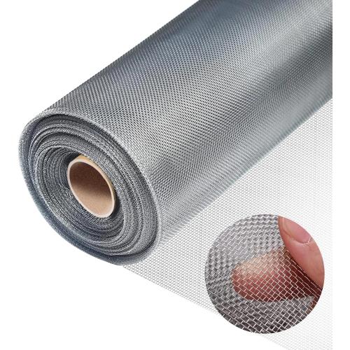 304 Stainless Steel Mesh, 47in x 10ft, 20 Mesh, Sturdy Metal Screen Roll for Window, Door, Air Vents, Filter, Cage, Garden, Patio, Pet (Sliver, 47inch x 10feet)