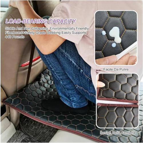 Car Bed Mattress，Car Mattress， Car Rear Sleeping Mat,Back Seat Extender for Sleeping,Travel Car Camping Mattress,Fits in The Back Seat of Most Cars(Orange,C)
