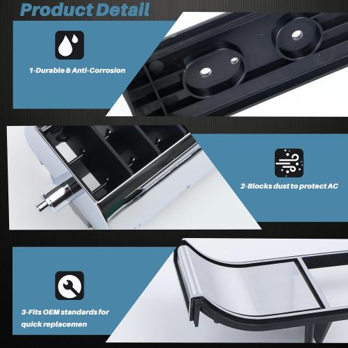 DP7898RNH DP2560 Dash AC Vent Plate Air Condition Cover for 1981-91 Chevy Blazer Suburban GMC Jimmy,for 1981-87 Chevrolet Silverado C10,3979751 14014536 A/C Dashboard Vent Kit for Chevy GMC 1981-87