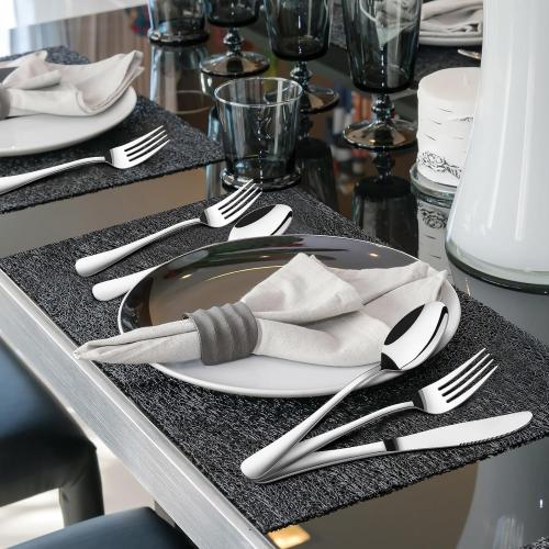 Silverware Set for 8, 40 Piece Stainless Steel Flatware Utensil Cutlery Set