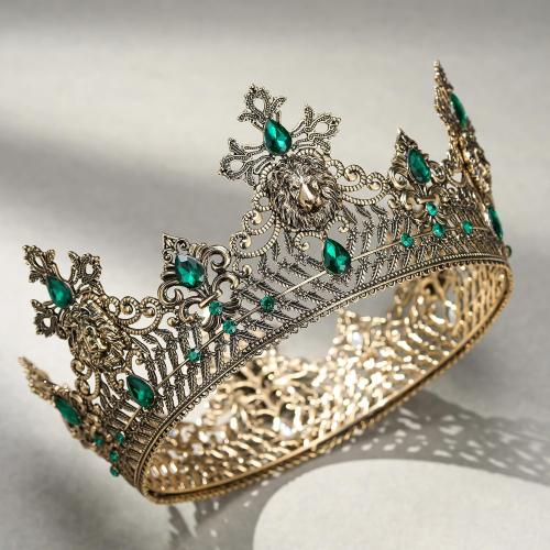 SWEETV King Crown for Men, Men's Tiara Prince Diadem, Royal Medieval Hair Accessory for Cosplay Birthday Prom Halloween