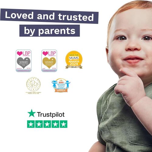 Pura Size 6 Eco-Friendly Diapers (29  lbs) Hypoallergenic, Soft Organic Cotton, Sustainable, up to 12 Hours Leak Protection, Allergy UK, Recyclable Paper Packaging, 18 Count (Pack of 3) (54 Diapers)