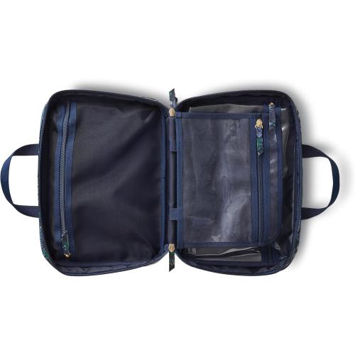 RIFLE PAPER CO. Peacock Travel Cosmetic Case w/Removable Clear Pouch