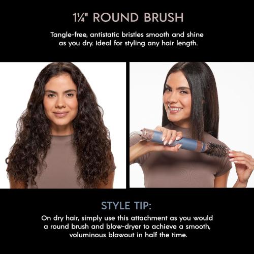 INFINITIPRO by CONAIR DigitalAIRE Multi Hair Styler, Air Styling System for Curls, Waves, Blowouts & Volume, 4 Attachments to Personalize Your Look Plus Storage Bag, Light Blue