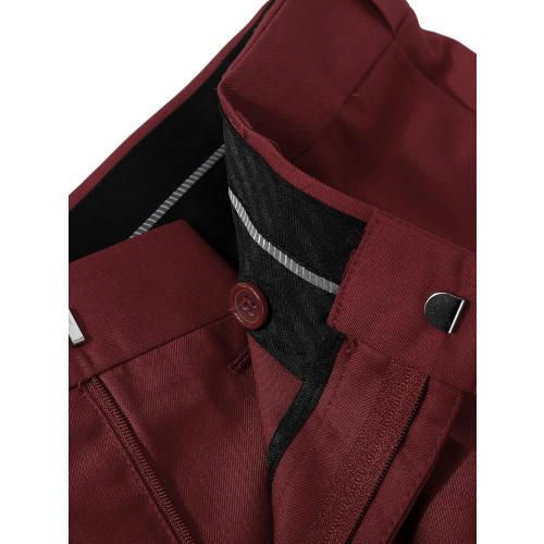Size L Men Suits Slim Fit 3 Pieces, Two Button Wedding Suit Prom Suit for Men Business Suit Jacket Vest Pant and Two Bow-Ties