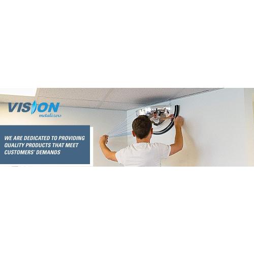 Acrylic Outdoor Convex Mirror With Plastic Back, Round Security Mirror for the Garage Blind Spot, Store Safety, Warehouse Side View, Circular Wall Mirror for Personal/Office Use -Vision Metalizers