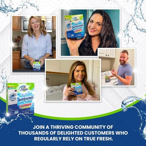 Washing Machine & Dishwasher Cleaner Tablets, 48-Pack Bundle | Compatible with Front Loader Top Loader & He Machines and all Dishwashers, Removes Buildup Lime Scales and residues