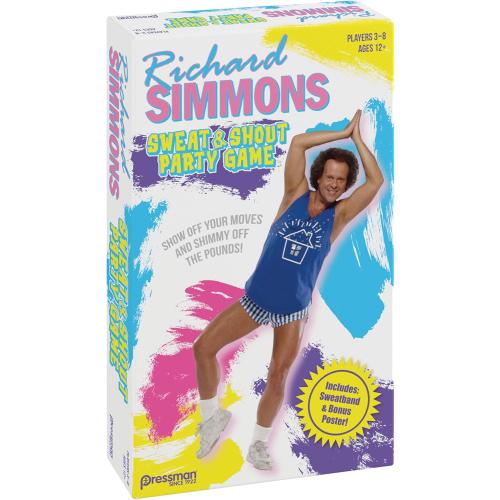 Pressman Richard Simmons: Sweat & Shout Party Game - The Show Off Your Moves & Shimmy Off The Pounds Game