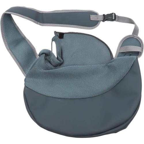 Pet Sling, Pet Dog Sling Carrier Adjustable Dog Satchel Carrier Bag Pet Single Shoulder Bag, Suitable for Puppy, Small Dogs, and Cats for Outdoor Travel (Black)