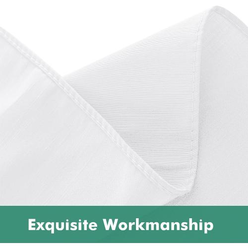 Wrap Around Queen Size Bed Skirt Split Corner 15 Drop-Elastic Dust Ruffle