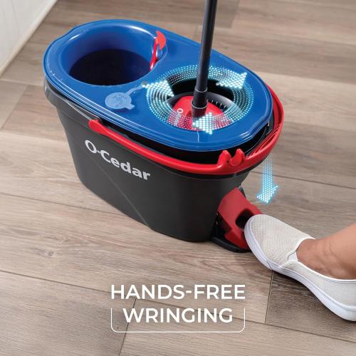 Missing the mop stick. O-Cedar RinseClean Spin Mop & Bucket System   2 Extra Mop Heads| Clean with Clean Water | Removes 99% of Bacteria