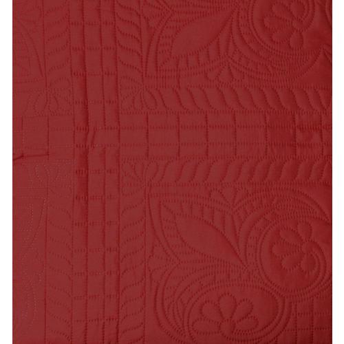 Fancy Collection Luxury Bedspread Coverlet Embossed Bed Cover Solid Over Size New (Red, Full/Queen)