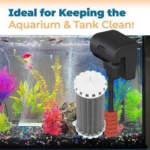 Bio Wheel Assembly Fish Tank Aquarium Filter Replacement Parts Compatible with Marineland Penguin 200 200B 350 350B Bio-Wheel Power Filters (2 Pack, Replace PRBW2350B)