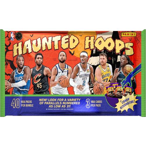 Panini Haunted Hoops Halloween Treat Packs – Official NBA Halloween Trading Cards – Spooky Limited Edition – Great for Trick-or-Treaters & Collectors