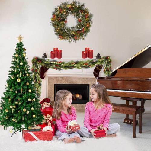 Sunnyglade 4 FT Premium Artificial Christmas Tree 400 Tips Easy to Assemble with Christmas Tree Stand (4ft)