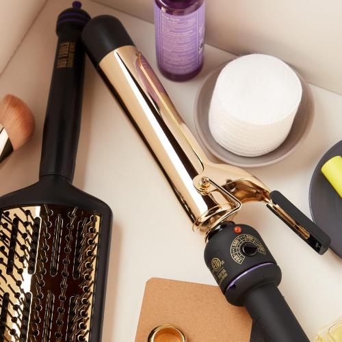 HOT TOOLS (2018 MODEL) Pro Artist 24K Gold Curling Iron | Long Lasting, Defined Curls (1-1/4 in)