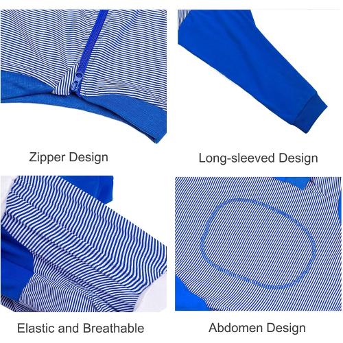 Yeapeeto Dog Onesie Surgery Recovery Suit for Large Medium Bodysuit Dogs Pajamas PJS Full Body for Shedding, Prevent Licking, Wound Protection, Cone Alternative (7X-Large (Pack of 1), Blue)