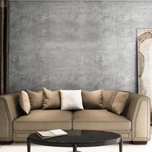Light Grey Concrete Wallpaper Peel and Stick Matte Texture Limestone Contact Paper Self Adhesive Removable Waterproof Industrial Style Wall Stickers for Bathroom Kitchen Cabinets 17.7x118