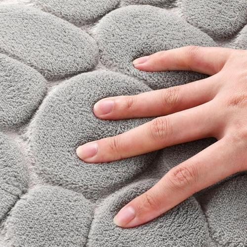Bathroom Rugs Sets 5 Pieces, Washable Bathroom Mats Toilet Base Mat, Non-Slip Quick Drying Absorbent Bath Mat for Tub, Shower, Dark Grey