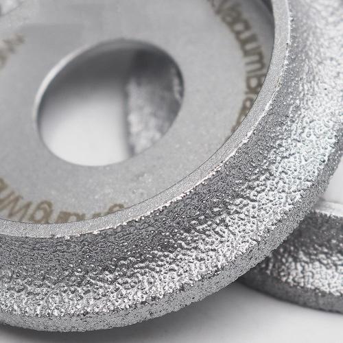 2 pc 75mmx10MM Vacuum Brazed Diamond Grinding Wheel For -bullnose Edge Profile Dia 3 Inch Grinding Disc