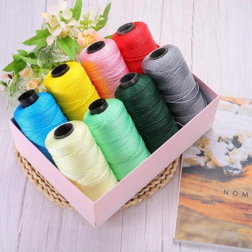 MECCANIXITY Nylon String 3 Strands Twisted Mason Line 1.5mm x 218 Yards Nylon Twine String for DIY Projects, Home Improvement, Gardening, Gift Wrapping, Christmas Party Supplies, Red