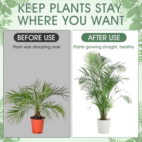 Honeydak 18 Pack Monstera Plant Support Plant Support Stakes for Indoor Plants Stackable Monstera Climbing Sticks with Orchid Clips Twist Ties for Potted Tomato Pothos Philodendron