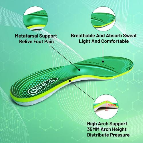 220lbs  Metatarsal Insole Arch Support Plantar Fasciitis Relief | Metatarsalgia Orthotic Men Women Long Time Standing All Day Pad Flat Feet Heel Comfort Work Boot Shoe Inserts,290MM Size 10