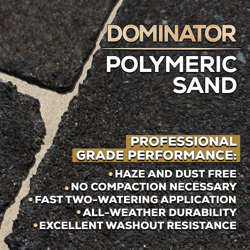 40 Pound Natural Ivory DOMINATOR Polymeric Sand with Revolutionary Ceramic Flex Technology for Stabilizing Paver Joints/Gaps, 1/8” up to 4”, Professional Grade Results