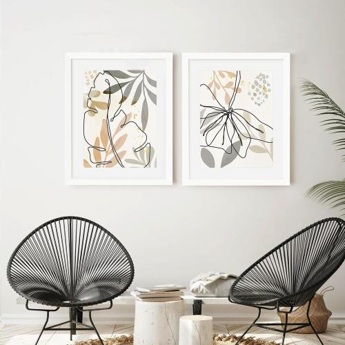 Picrit 24x30 Picture Frame 3 Pack, White Poster Frame, Display Poster 18 x 24 with Mat or 24x30 without Mat for Horizontal or Vertical Wall Mounting