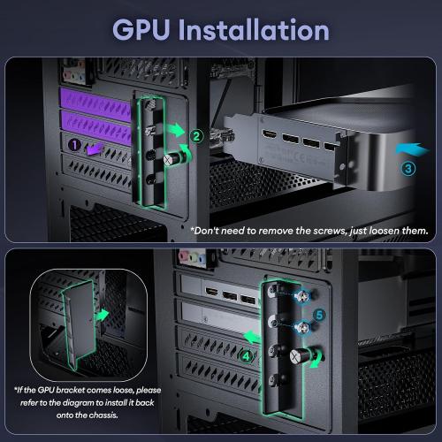 Okinos Aqua UNO Micro ATX Case, No Radiator Support, Max GPU Length 309mm, Quick-Release Panoramic Tempered Glass Front & Side, 3x120mm ARGB Fans Pre-Installed, Type-C 5Gbps, Black
