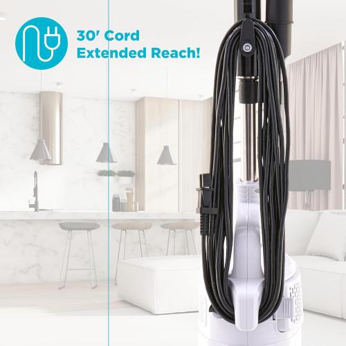 Simplicity Vacuums Corded Stick Vacuum Cleaner - Bagless, Two Speeds, HEPA Filter, Ideal for Hardwood & Tile, S60 Spiffy