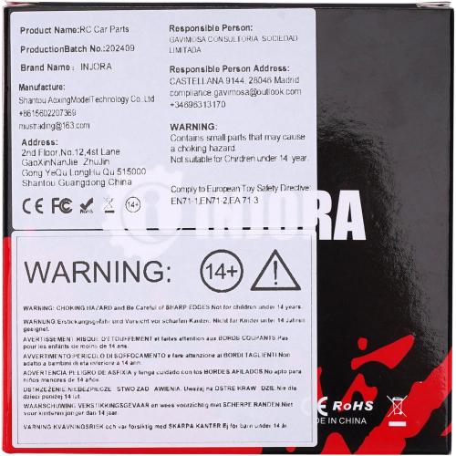 INJORA 1.3 Aluminium Beadlock Wheels -5.25mm Offset for SCX24 TRX4M 1/24 1/18 RC Crawler(Red)