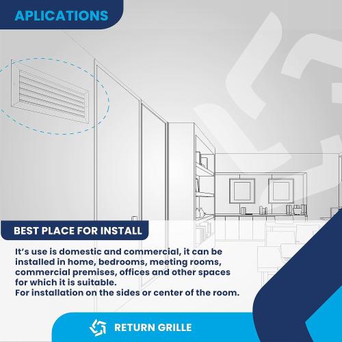 36 x 12 (Duct Hole) Decorative Air Return Vent Cover – Aluminum HVAC Grille for Ceiling & Wall, Rustproof AC Return Vent, Premium Modern Design, 37.6 x 13.6 Face, Ideal for Home HVAC