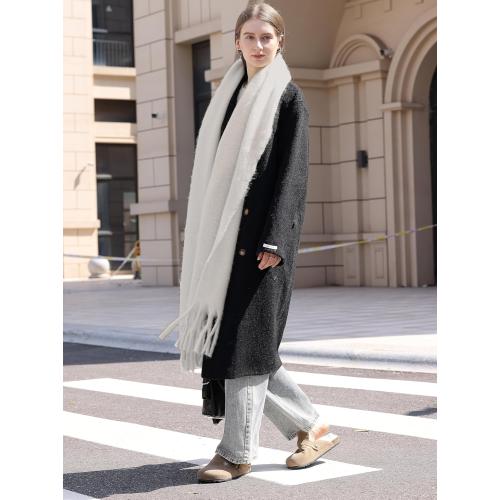 Wander Agio Winter Warm Scarf Long Pashmina Extra Large Shawls and Wraps for Women Large Blanket Scarves Solid