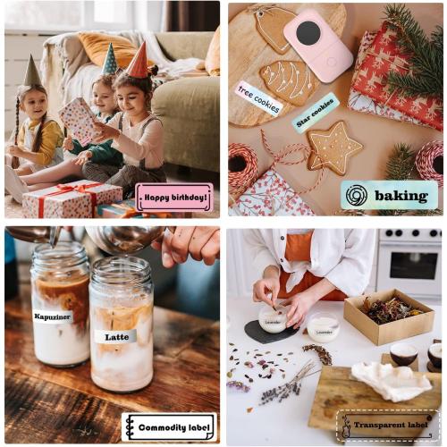 Phomemo Label Maker, D30 Label Maker Machine with Tape, Mini Bluetooth Label Makers, Small Portable Thermal Label Printer, Sticker Maker for School Classroom Teacher Home Kitchen Office Supplies