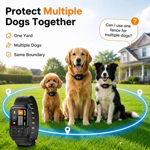 RPZ GPS Dog Collar Fence System, Wireless Dog Fence System