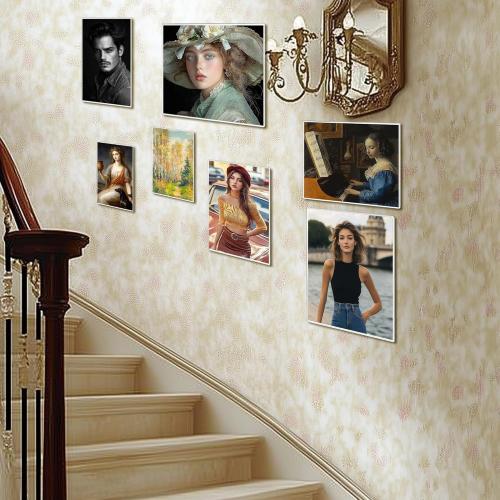 16 x 24 Acrylic Picture Frame, Horizontal/Vertical Clear Photo Frame for Wall with Tape, No Drilling Floating Hanging Frameless Picture Frame, Wall Mount Sign Holder 16x24 for Home, School, Office