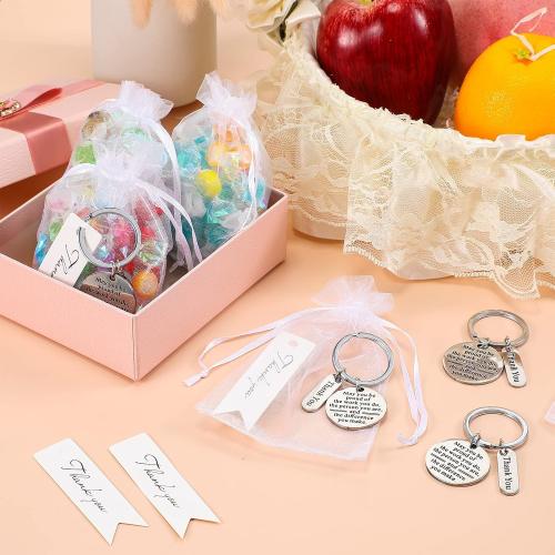 Yinkin 150 Pcs Employee Appreciation Gifts Bulk Thank You Keychains for Coworkers Teams Volunteers Appreciation Keychain