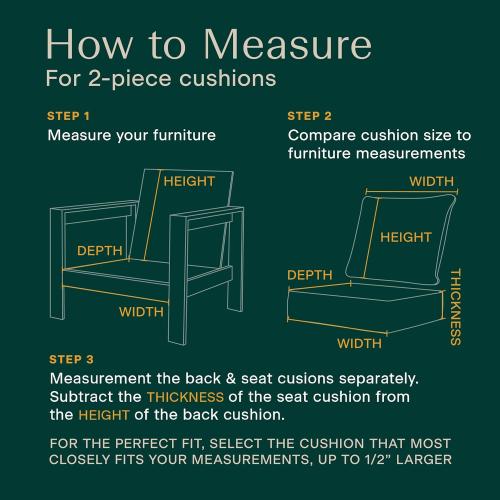 Honeycomb Outdoor Heritage Deep Seat, 24 x 23, Cabana Stripe Tan Chair Cushion with Removable Cover, for Patio Furniture