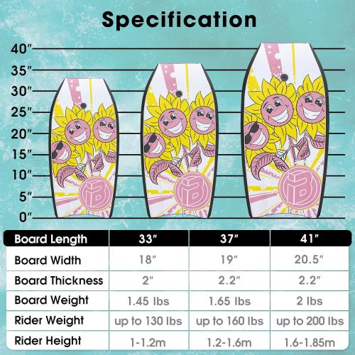 Bodyboard with Wrist Leash Lightweight Body Board for Adults with EPS Core 33/37/41 Inch Choose Color MISSING WRIST LEASH
