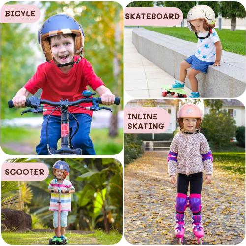 Kids 3/4 Open Face Motorcycle Helmets for 4-15 Years Old, Youth Child Dirt Bike ATV Helmets, Lightweight Vintage Half Helmet for Electric Scooter Moped Go Kart 4 Wheeler, DOT Approved