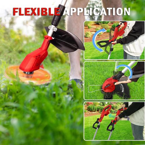 Cordless String Trimmer for Milwaukee M18 Batteries,with 8 INCH Cutting Diameter, Brushless Motor,Folding 3 in 1 Electric Weed Wacker Grass Trimmer for Garden and Yard Lawn(NO Battery)