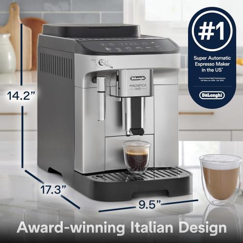 De'Longhi Magnifica Evo Automatic Espresso & Coffee Machine with Manual Milk Frother, Built-in Grinder & Auto-Clean Function - For Latte, Cappuccino, Americano, Iced Coffee, ECAM29043SB ‼️stains and could have missing parts ‼️