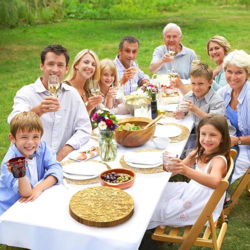 50 Pieces Gold Placemats, 13 Inch Disposable Round Foil Table Mats Bulk, Metallic Mesh Pressed Table Doilies Runners for Home Decor, Dining Table, Birthday Party, Wedding