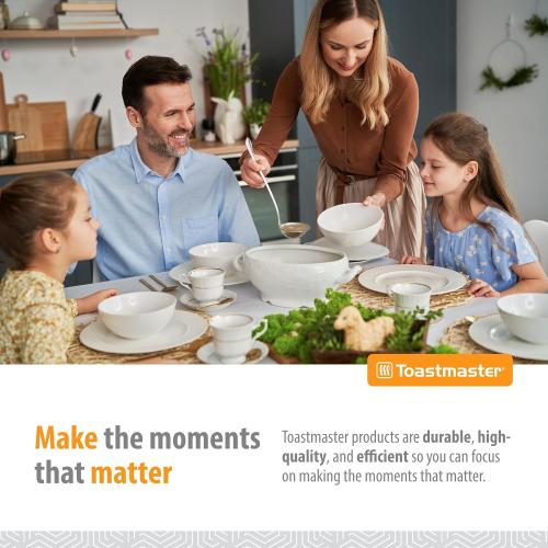 Toastmaster 4-Quart Digital Slow Cooker with Locking Lid - Food Warmer for Dip, Soups, Parties, Meal Preparation & More - Copper