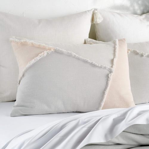 Peri Home 100% Cotton 3-Piece Comforter and Sham Set (Multi Colorblock Fringe, Full/Queen)