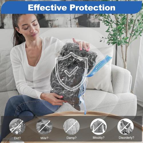 VMstr Travel Vacuum Storage Bags with Electric Pump (USB Pump   8 Combo Bags)